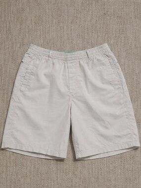 Birddogs Mens Size L White Hybrid Stretch Shorts Green Lined Athletic Casual